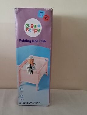 Pink Folding Doll Crib - Kids